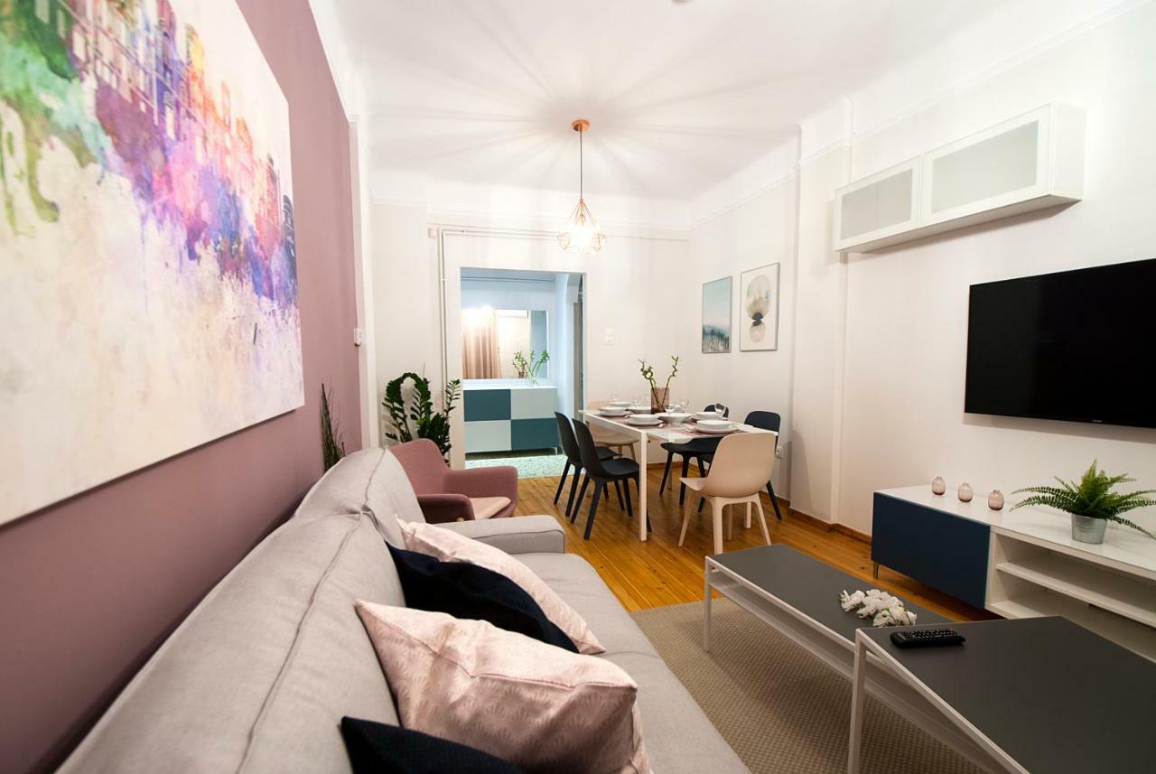 Large, Sunny, Modern Apartment Fully Renovated, Next To Agia Sofia Thessaloniki Exterior foto